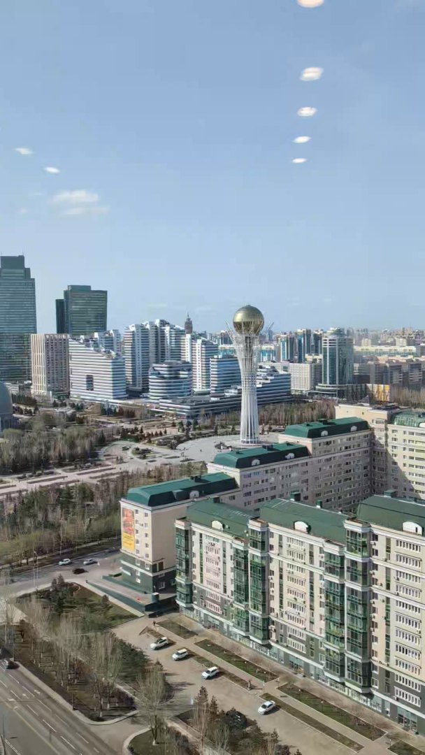 Notes on Astana:
1. "Astana" literally means "capital city".
2. The preferred tint for thermo pane windows is gold.
3. There are lots of opportunities to go up very high and look at things.
4. Entranc